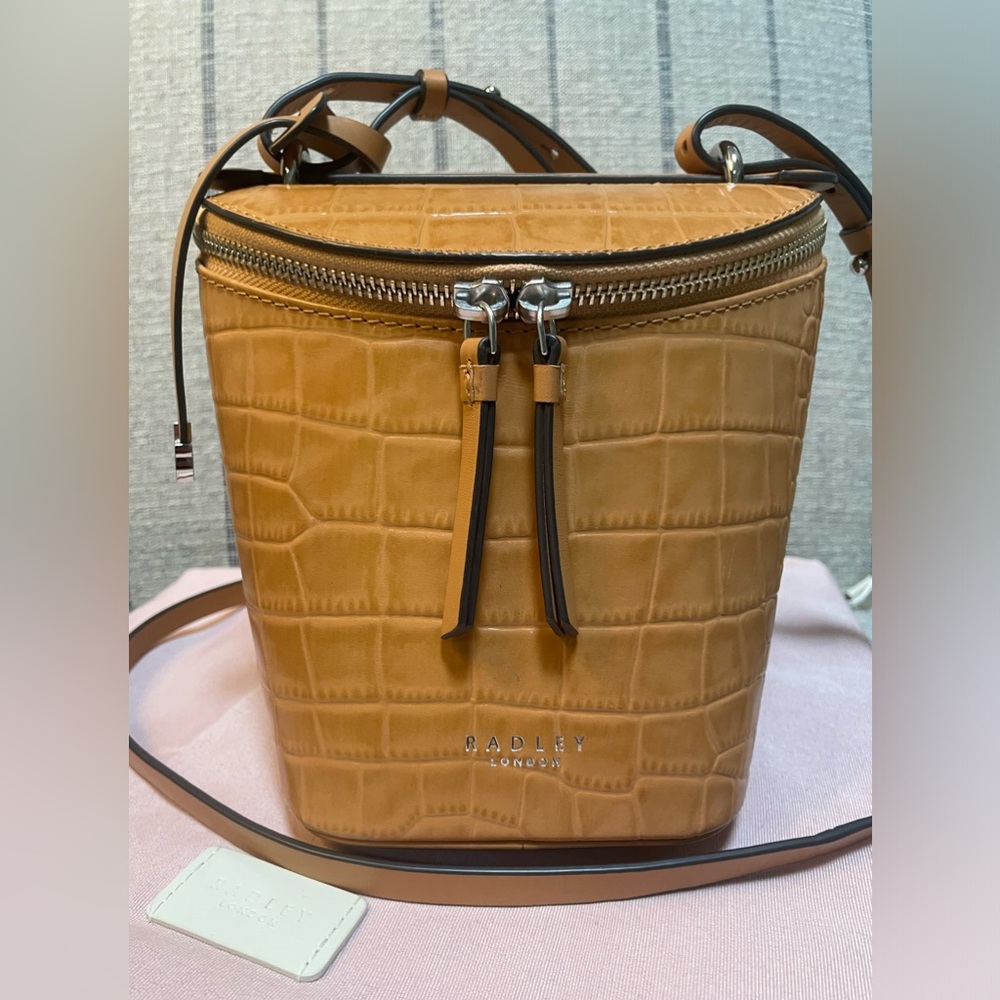 Radley London Foster Lane leather crossbody bag, dark butter